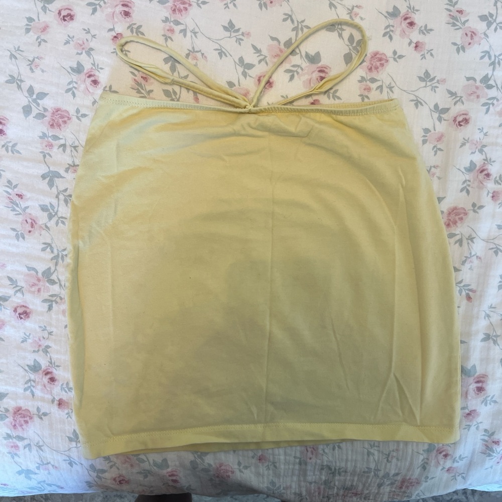 Yellow Mini Skirt